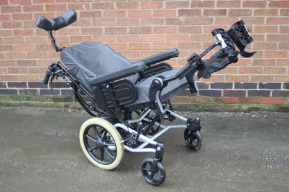 Invacare Rea Azalea Electric Attendant Controlled TGA Powerpack Tilt In Space Wheelchair Used Second Hand Wheelchair