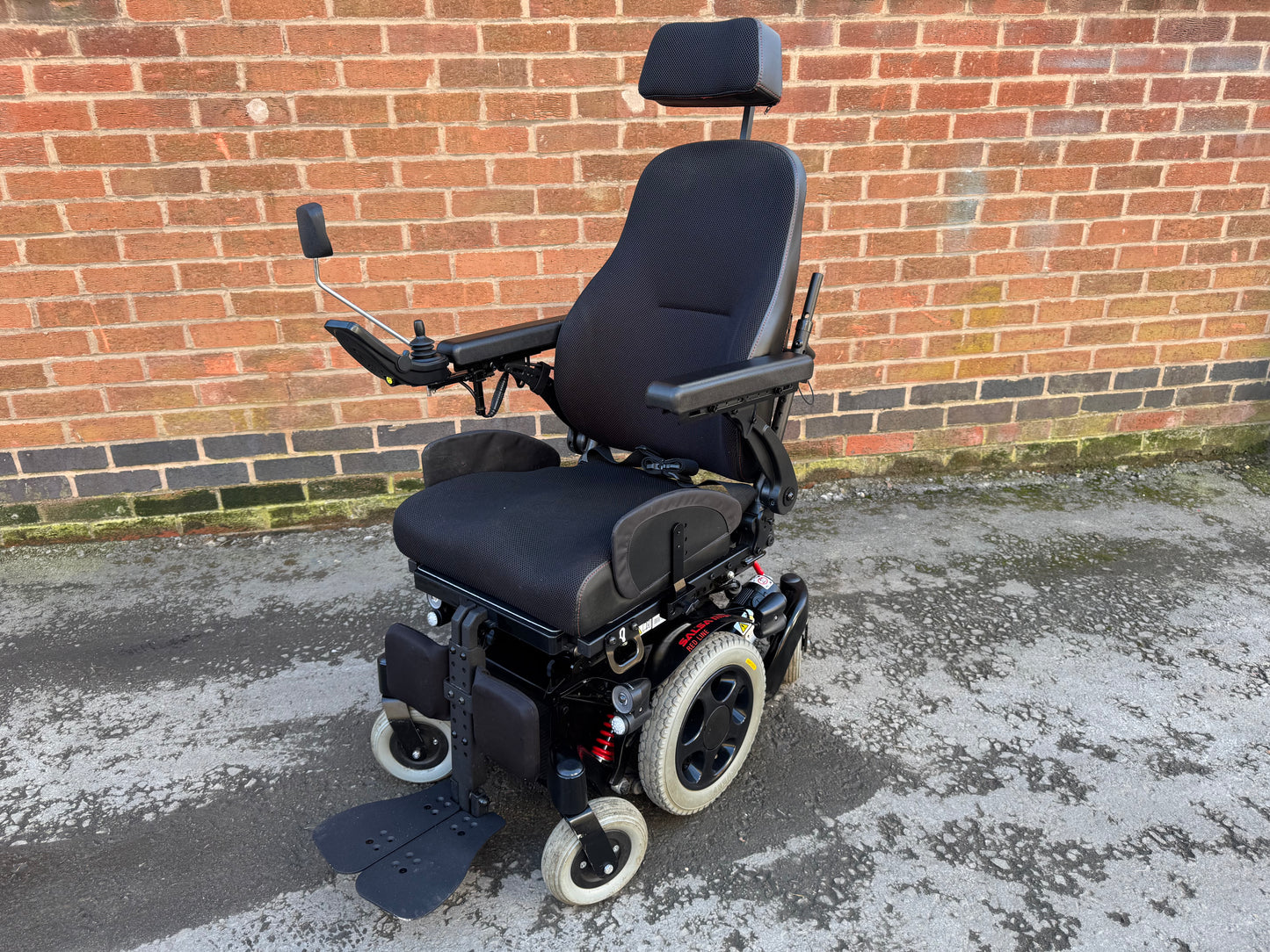 Quickie Salsa Mini M2 6MPH Red Line MWD Electric Wheelchair Powerchair MND Riser Tilt