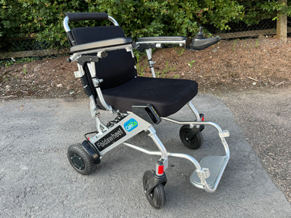 CARECO FOLDAWHEEL USED SECOND HAND FOLDING LIGHTWEIGHT ELECTRIC WHEELCHAIR