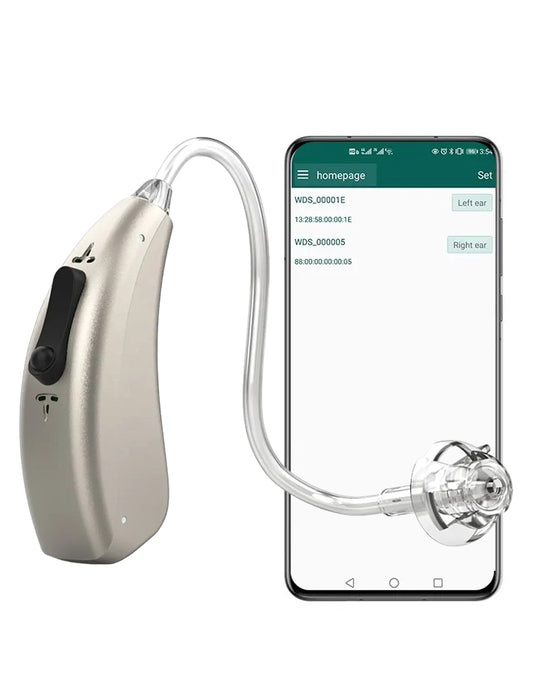 Rechargeable Bluetooth Behind The Ear (BTE) Hearing Aids Digital With App Control