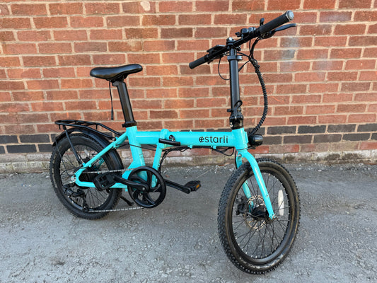 Estarli E20 Electric Folding Bike Transportable Lightweight Bicycle 6 Miles!