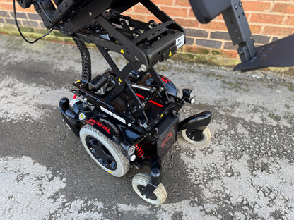 Quickie Salsa Mini M2 6MPH Red Line MWD Electric Wheelchair Powerchair MND Riser Tilt