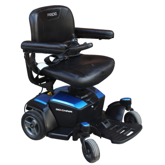 PRIDE GO CHAIR 4MPH USED SECOND HAND ELECTRIC TRANSPORTABLE MOBILITY POWERCHAIR WHEELCHAIR