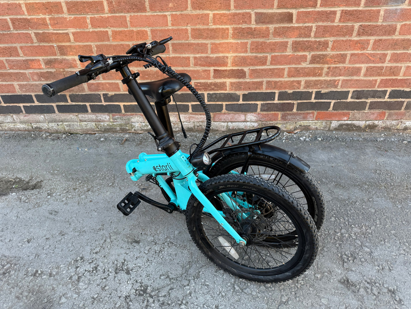 Estarli E20 Electric Folding Bike Transportable Lightweight Bicycle 6 Miles!