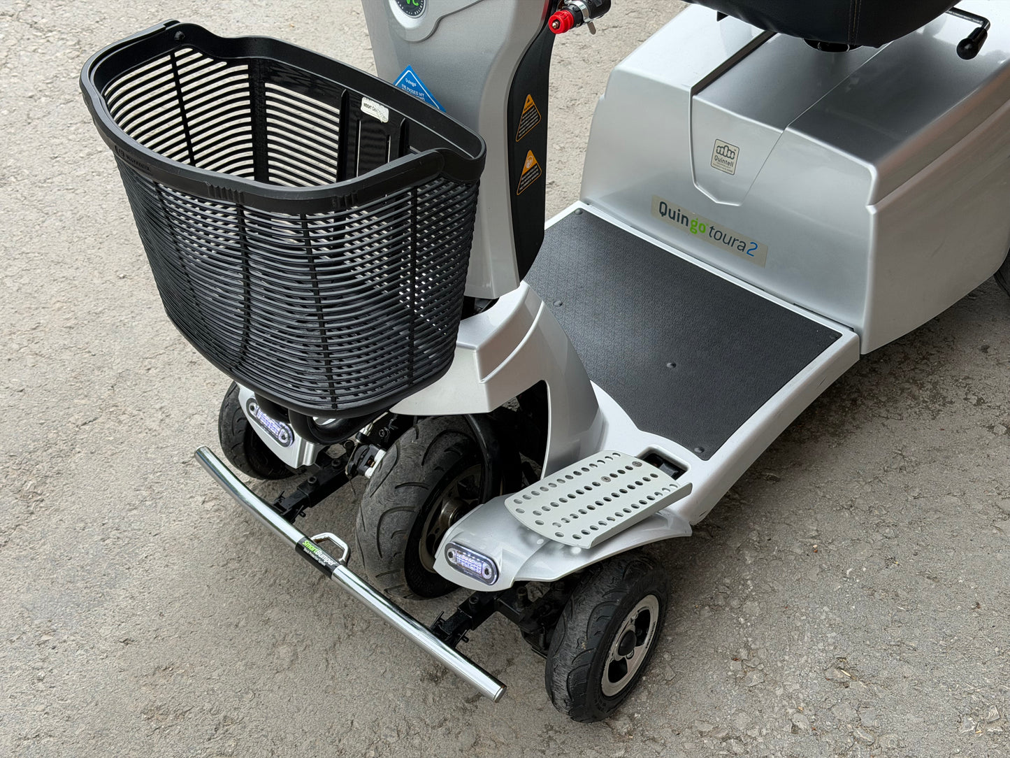Quingo Toura 2 8mph Mobility Scooter Long Range Electric Mobility Scooter 35 Stone Capacity