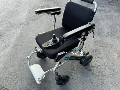 CARECO FOLDAWHEEL USED SECOND HAND FOLDING LIGHTWEIGHT ELECTRIC WHEELCHAIR