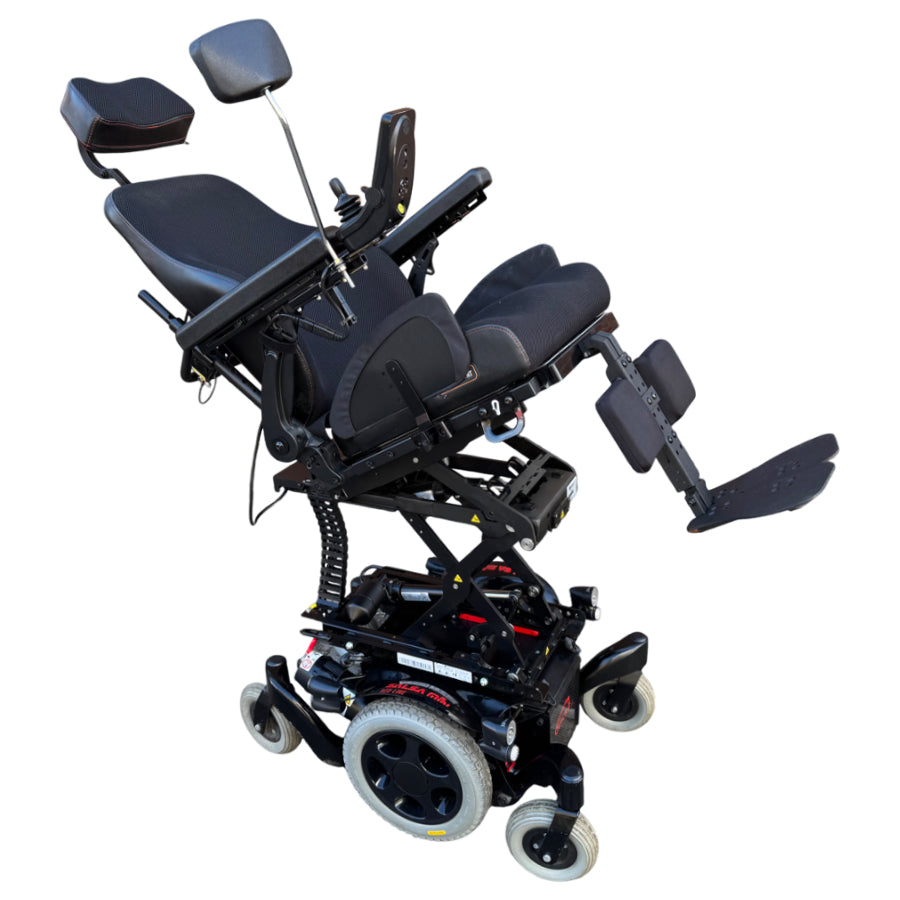 Quickie Salsa Mini M2 6MPH Red Line MWD Electric Wheelchair Powerchair MND Riser Tilt