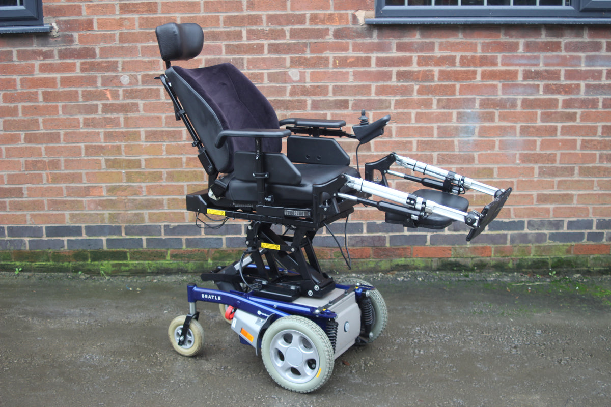 Handicare Beatle MND Electric Wheelchair Riser Recline Powered Leg Rests