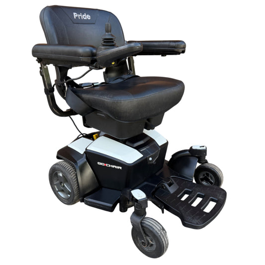 PRIDE GO CHAIR 4MPH USED SECOND HAND ELECTRIC TRANSPORTABLE MOBILITY POWERCHAIR WHEELCHAIR