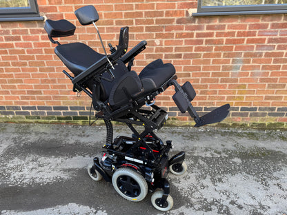 Quickie Salsa Mini M2 6MPH Red Line MWD Electric Wheelchair Powerchair MND Riser Tilt