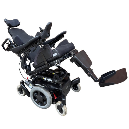 Quickie Salsa M2 6MPH Attendant Control Electric Legs Tilt Recline MND Electric Wheelchair Powerchair Refurbished Pre-Owned