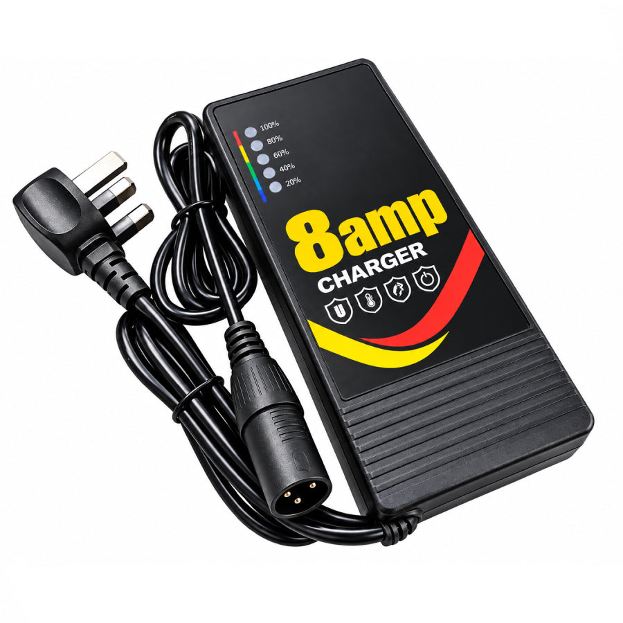 24V 8Amp Reverse Polarity TGA Mobility Scooter & Powerchair Battery Charger
