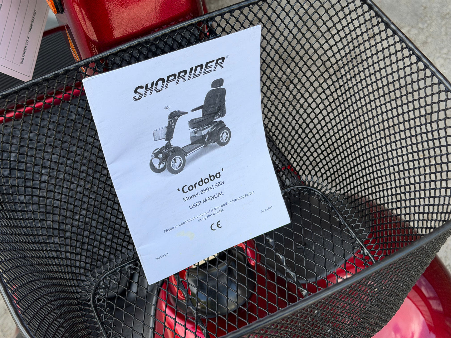 2025 Shoprider Cordoba Electric Mobility Scooter Heavy Duty 35 Stone User NEW WITH TAGS