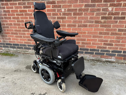 Quickie Salsa M2 6MPH Attendant Control Electric Legs Tilt Recline MND Electric Wheelchair Powerchair Refurbished Pre-Owned