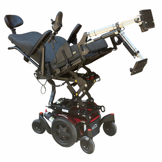 Quickie Q300M Mini Sedeo Pro Rising Tilt Electric Wheelchair Powerchair Electric Recline Legs