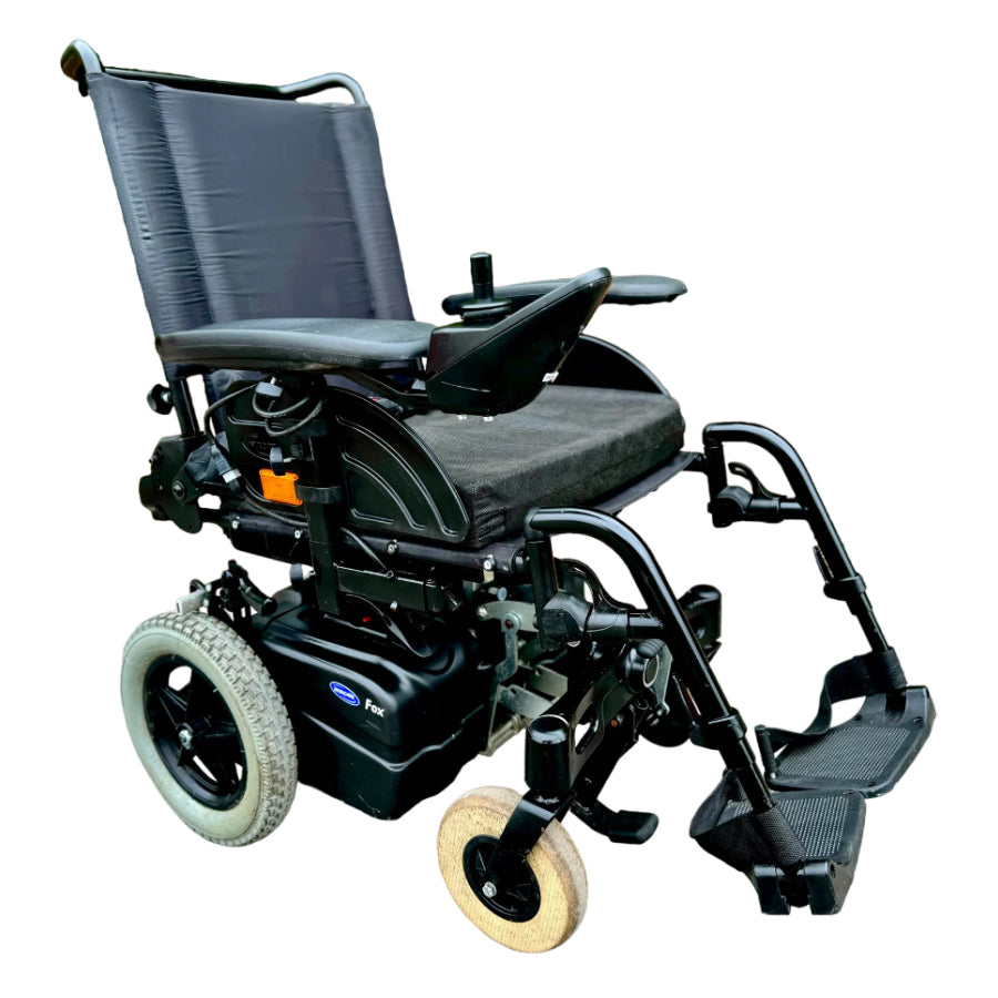 INVACAERE FOX USED SECOND HAND ELECTRIC WHEELCHAIR POWERCHAIR TRANSPORTABLE PORTABLE TRAVEL