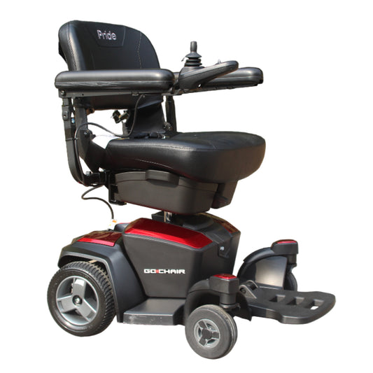 PRIDE GO CHAIR 4MPH USED SECOND HAND ELECTRIC TRANSPORTABLE MOBILITY POWERCHAIR WHEELCHAIR