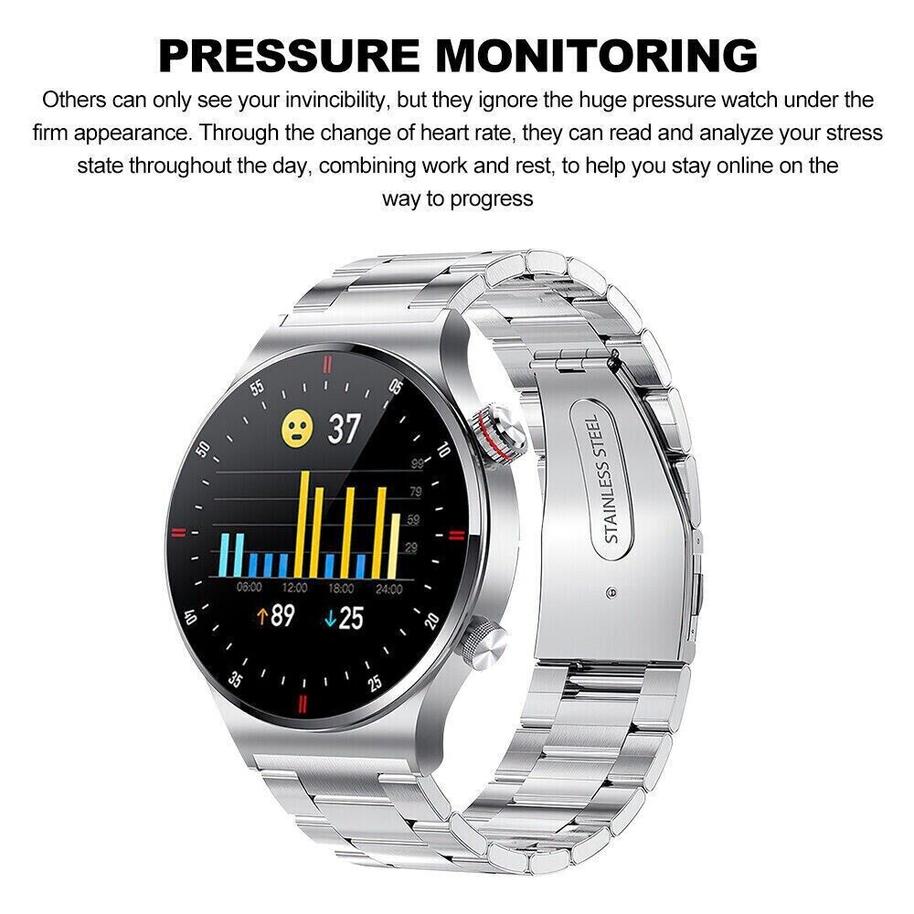 Smartwatch Health Heart Rate Monitor ECG Blood Sugar Tracker Fitness