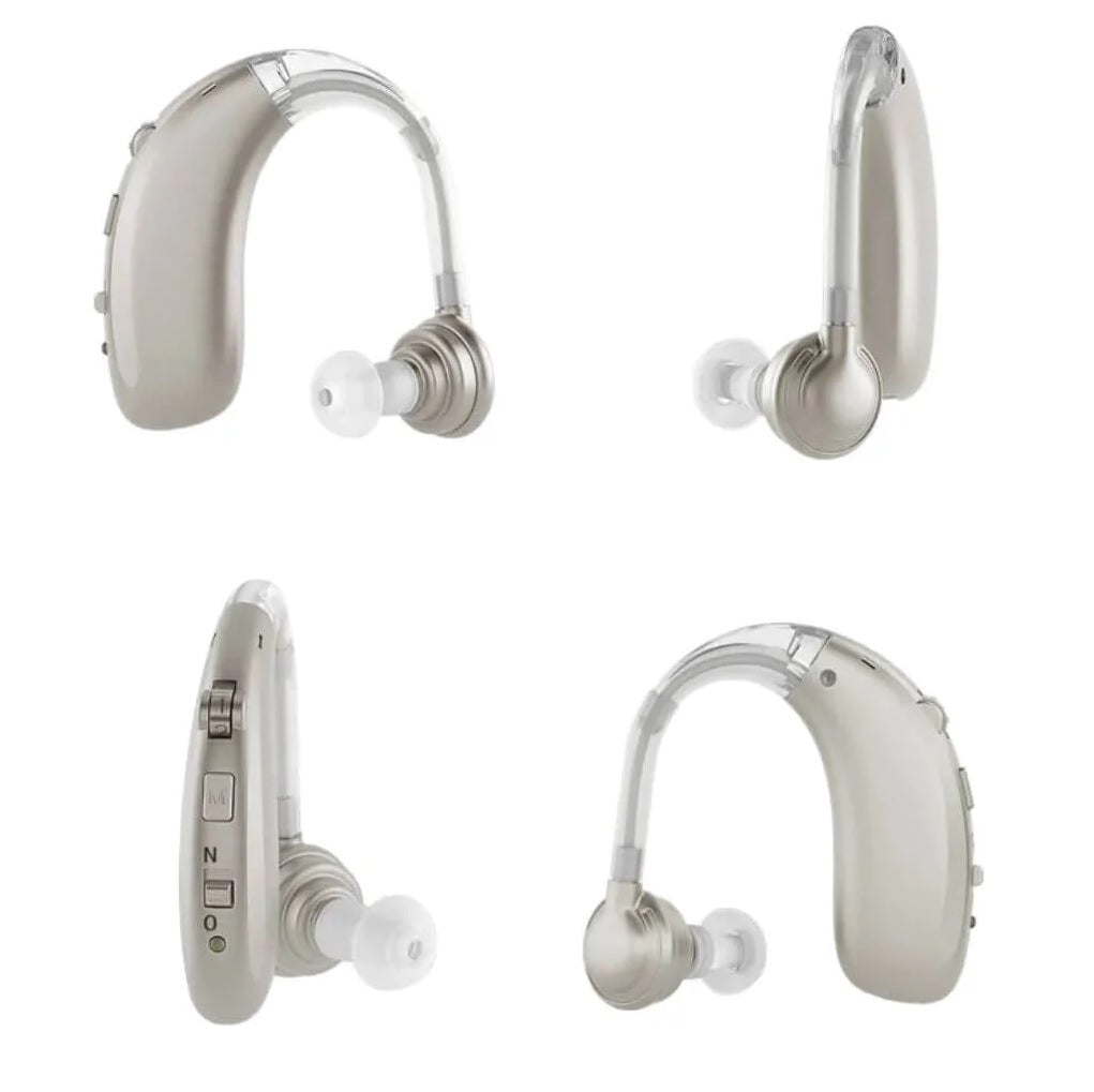 Rechargeable Hearing Aids Behind the Ear (BTE) Digital Bluetooth