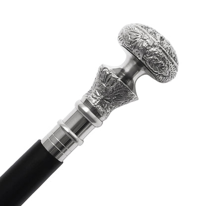 chrome walking stick